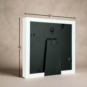 5 of 5:Back view of frame showing the outer dimensions (6