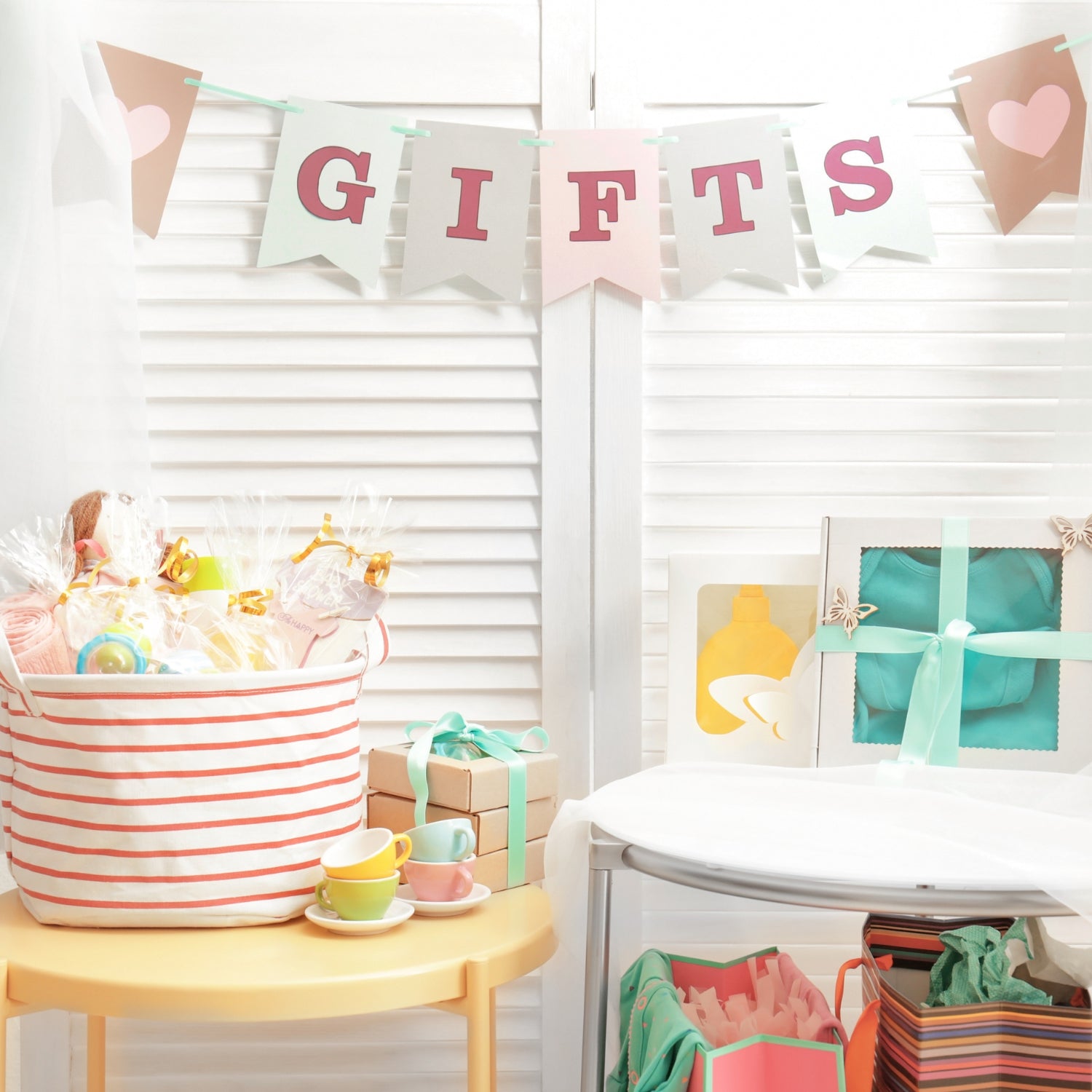Tables filled with gifts - Click to shop our gifts by occasion