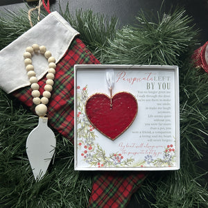 2 of 6:Pawprints Left By You- Pet Memorial Christmas Ornament
