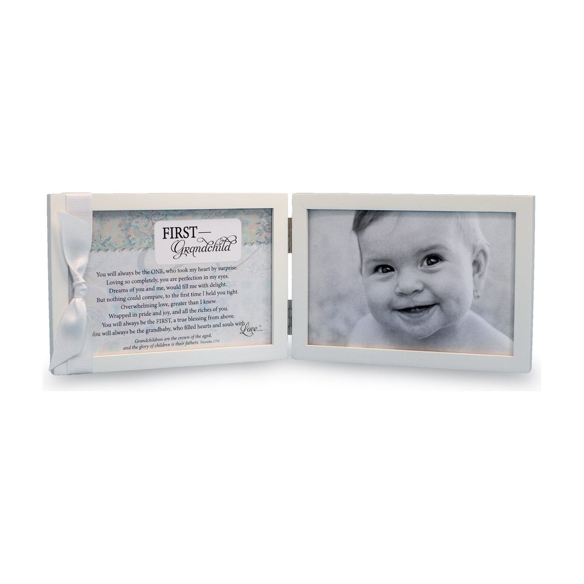 First Grandchild Photo Frame 4x6 with Scripture