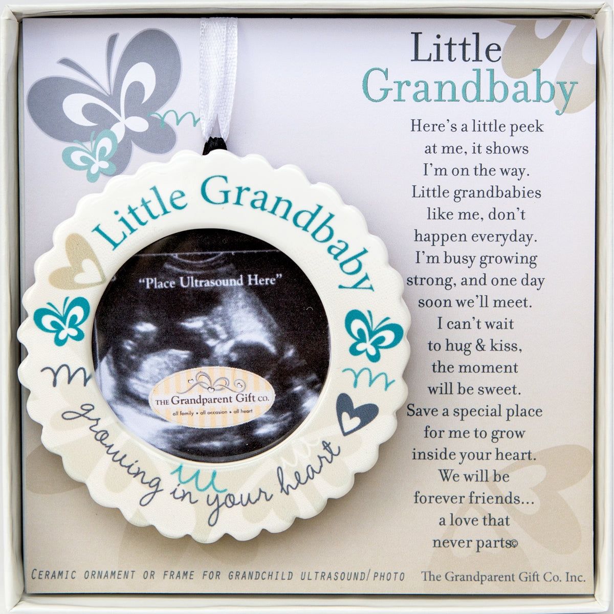 Ultrasound Ornament or Table Frame for Grandparents- Boxed