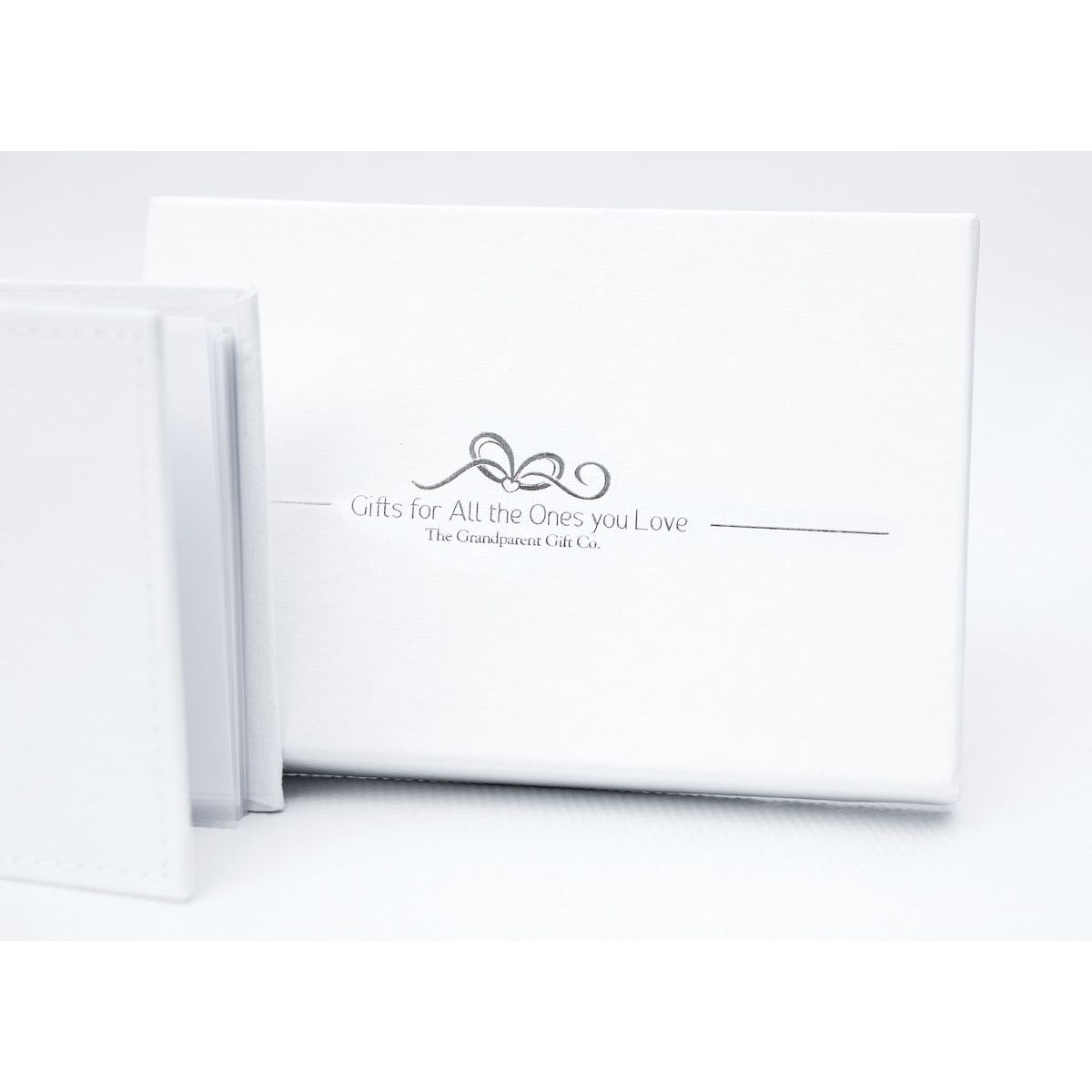 High quality white box with linen finish.