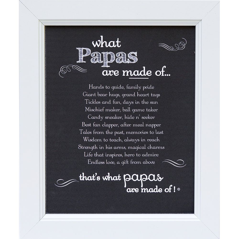 PERSONALIZED Grandpa Frame: Grandpa Made of Poem