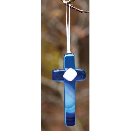 My Dad Cross: Handmade Glass