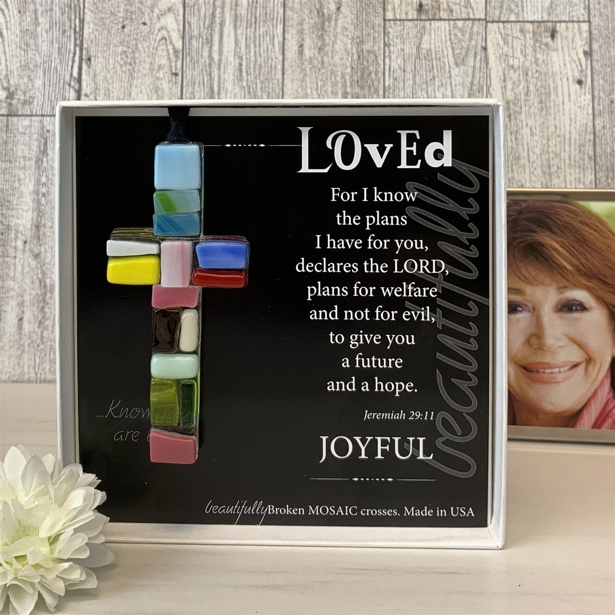 Loved Cross: Handmade Glass