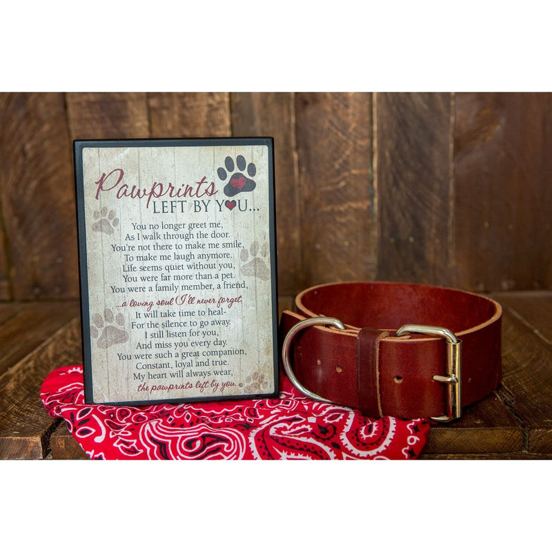 Pawprints Left By You Memorial Blanket