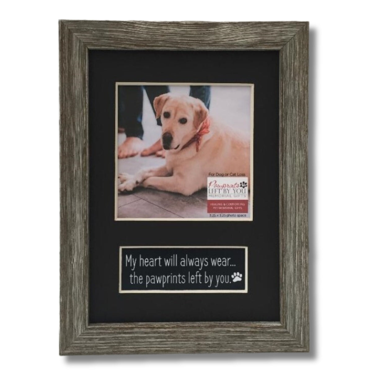 My Heart will Always Wear the Pawprints Left by You Pet Memorial Frame
