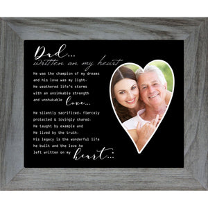 1 of 3:8x10 Distressed Gray wood frame with 