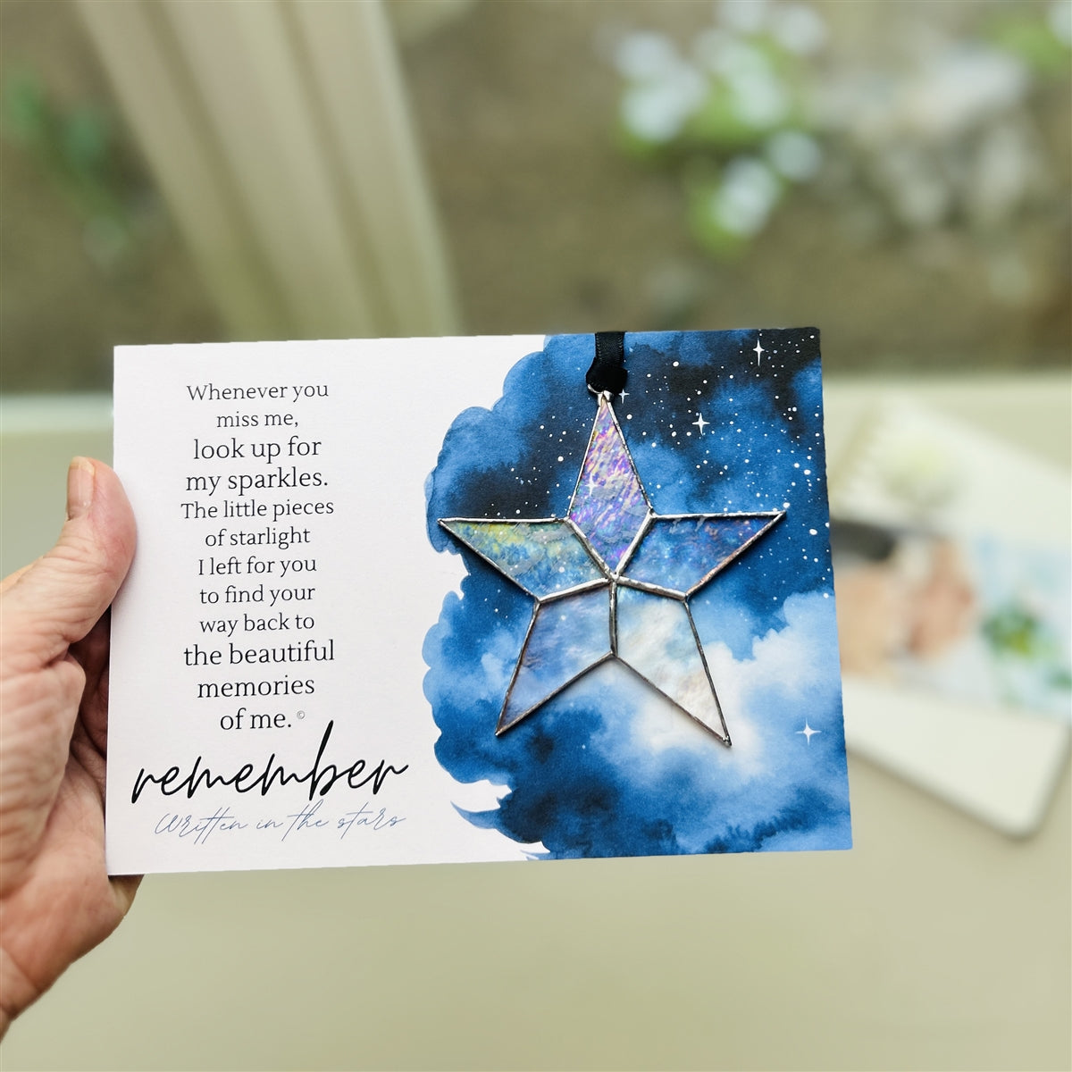 Written in the Stars: Remembered Handmade  Glass Star